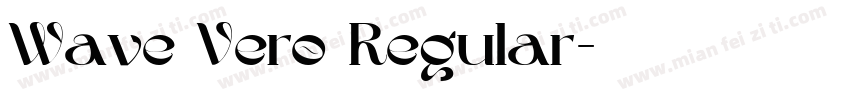 Wave Vero Regular字体转换